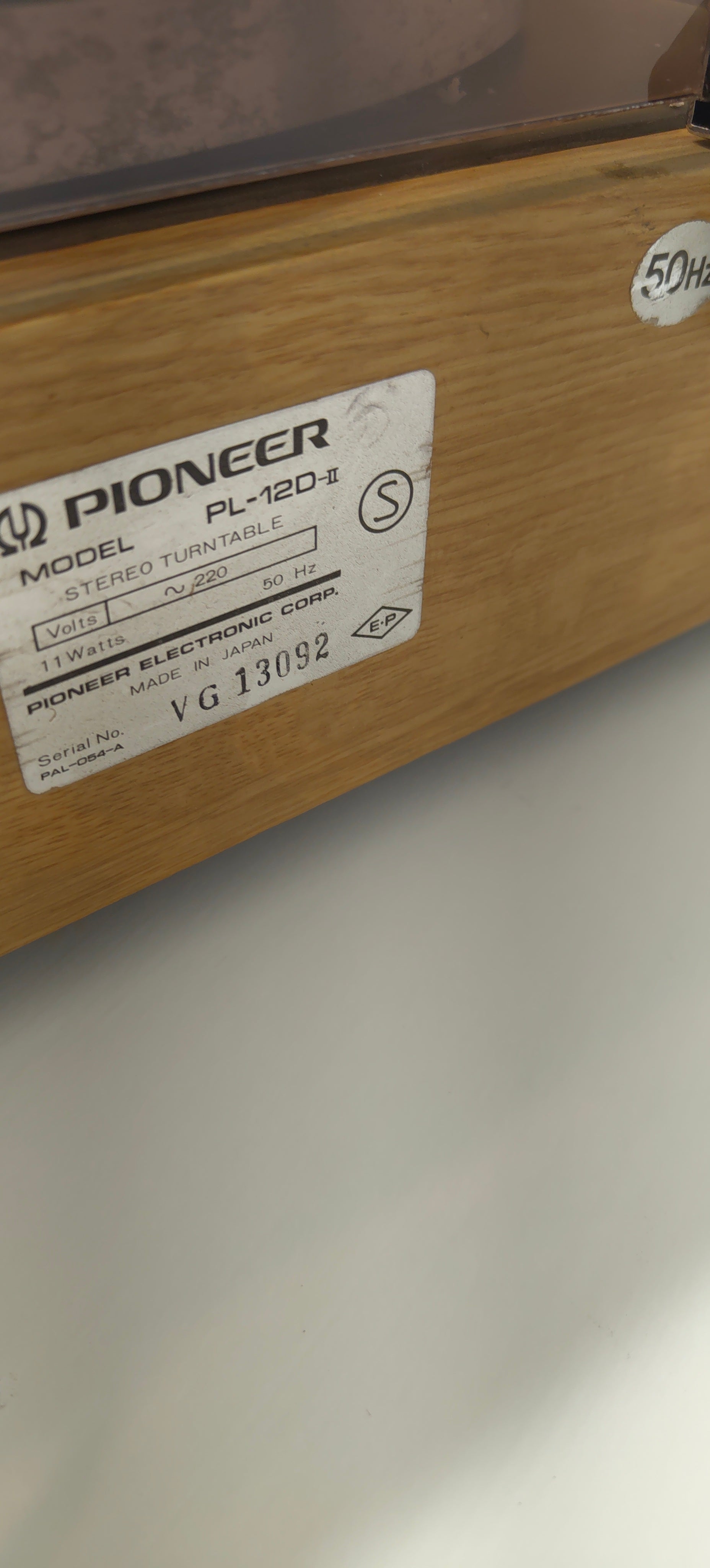 Pioneer PL-12D-II – vintage vinilinių plokštelių grotuvas