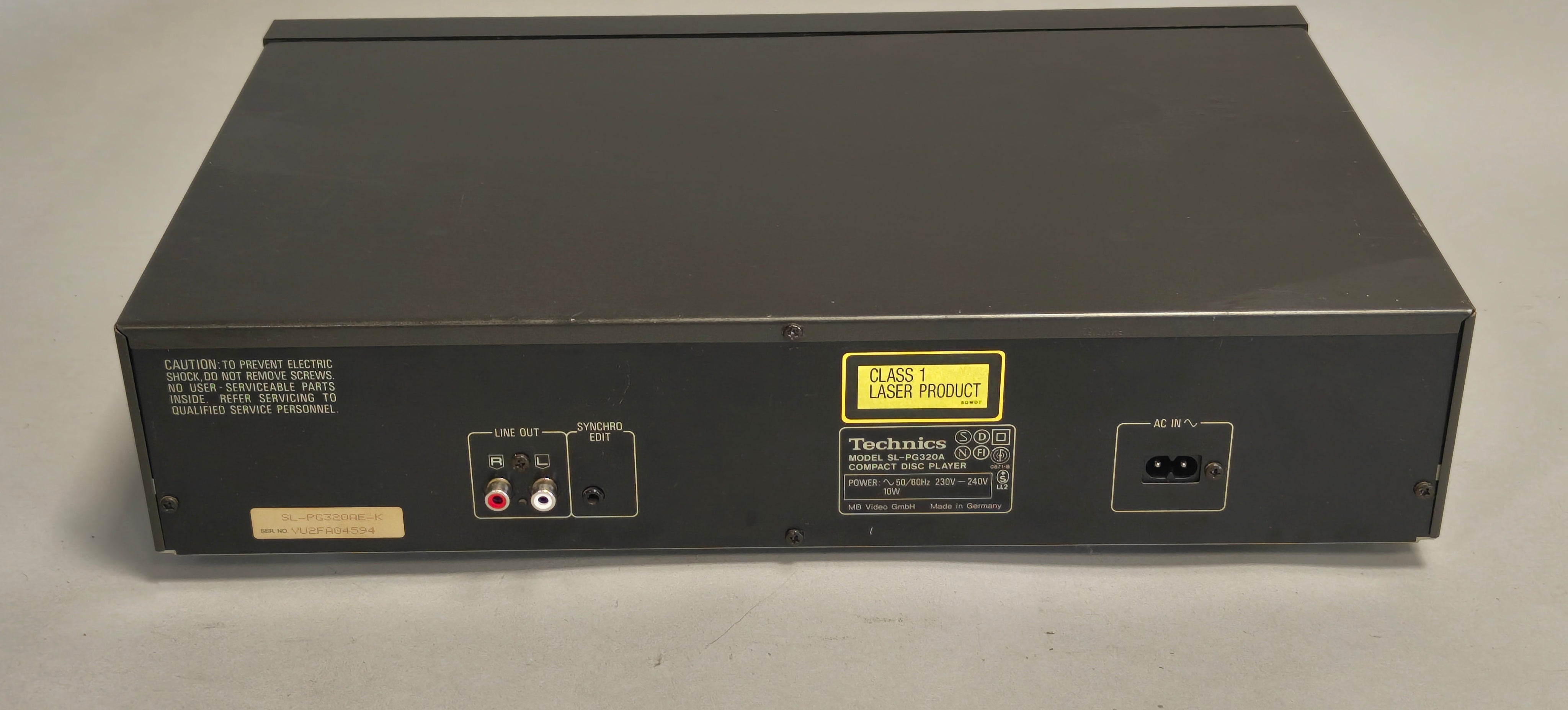 Technics SL-PG320A Compact Disc Player