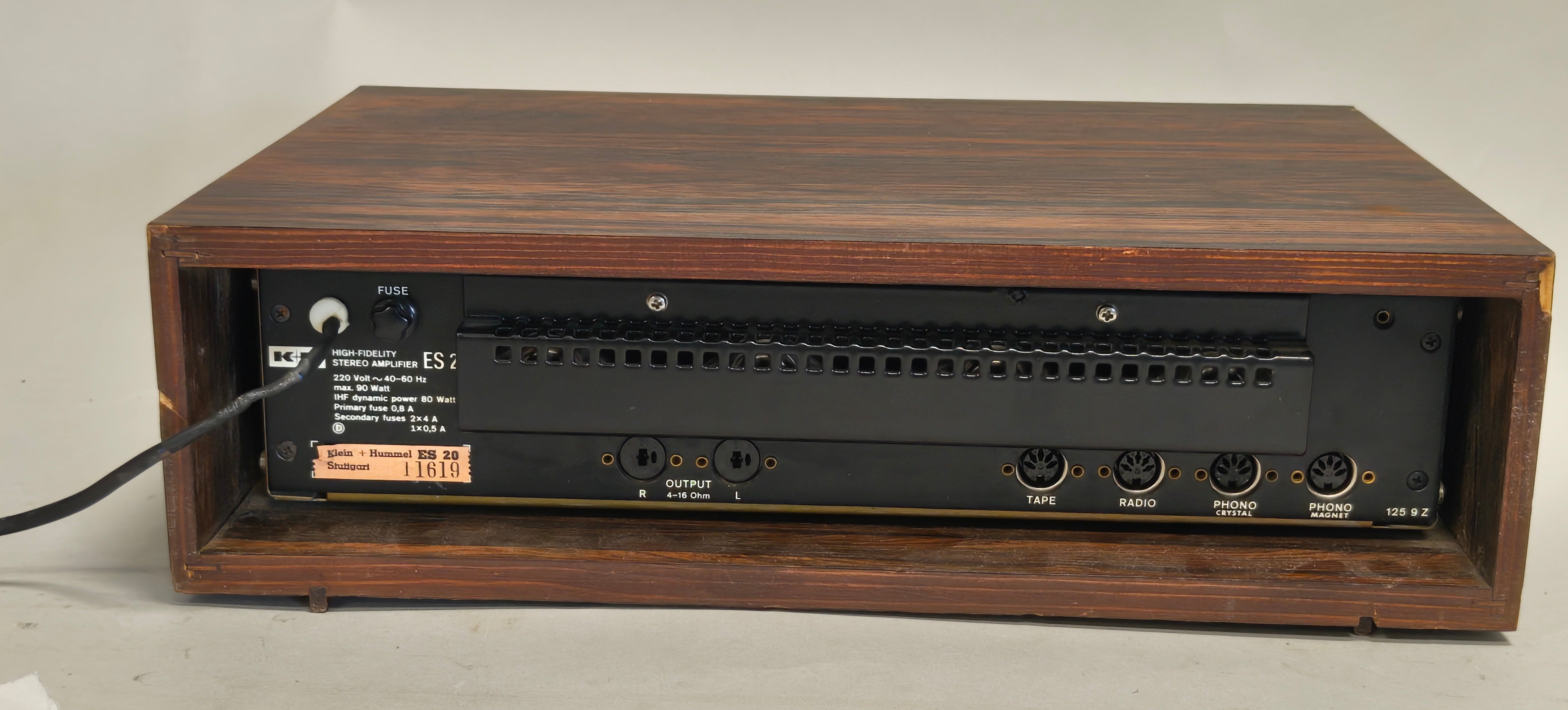 Klein + Hummel ES20 Stereo Integrated Amplifier
