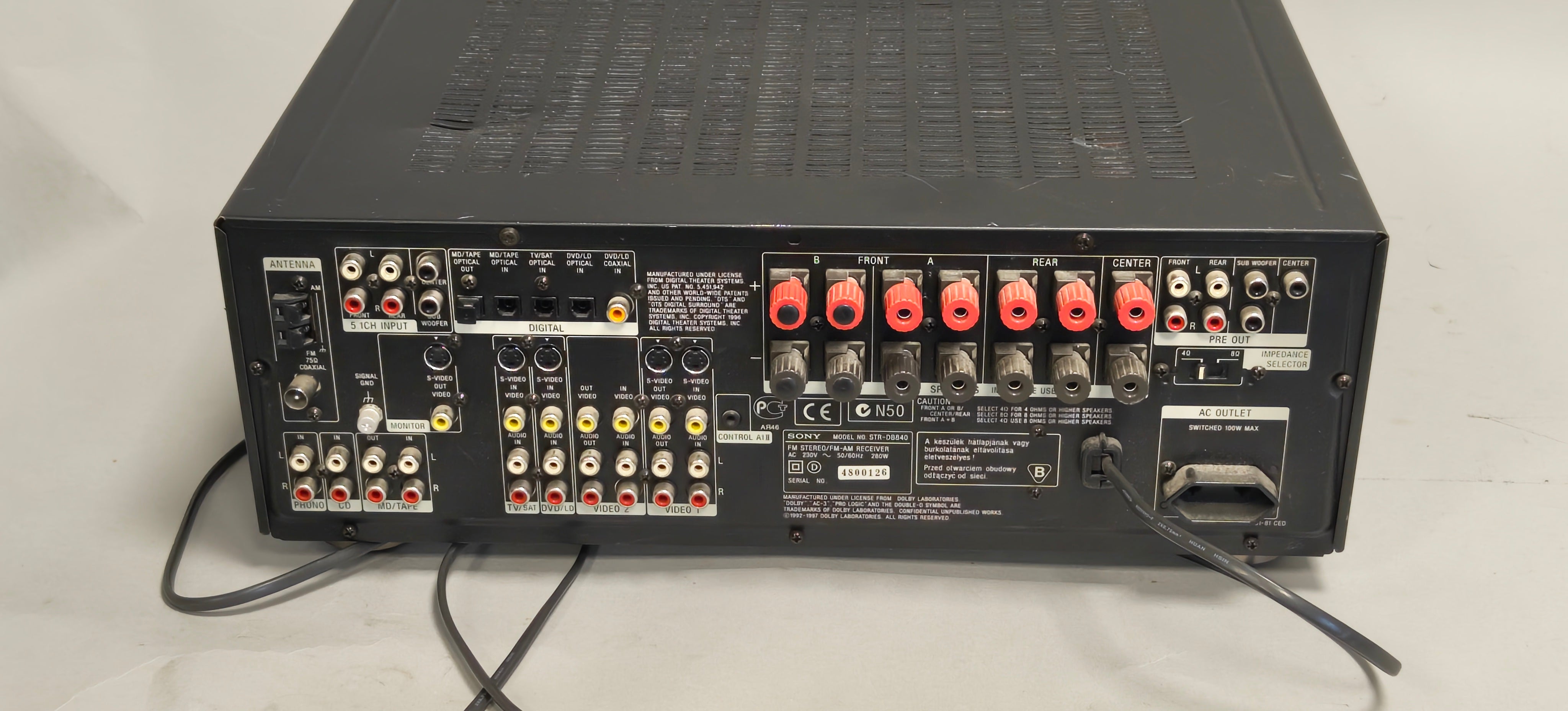 Sony STR-DB840 QS – 5.1 Channel AV Receiver